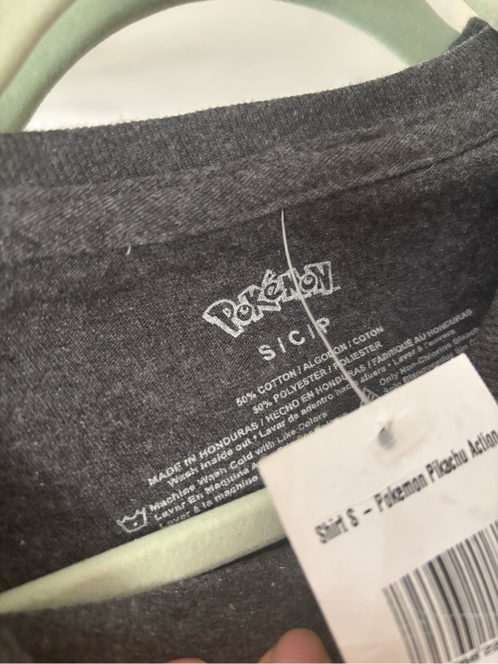 Pokemon Pikachu Graphic Tee - Gray and Yellow - Picture 3 of 3
